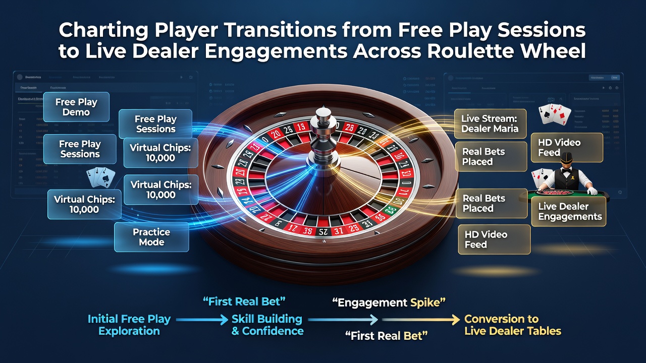 Analyse von Übergangsmustern zwischen Demo- und Live-Roulette auf Smartphones