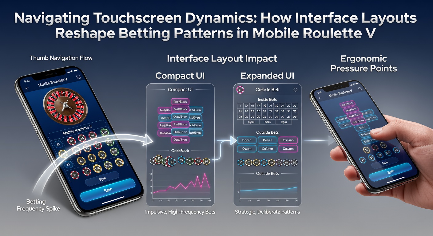 Vergleich verschiedener mobiler Roulette-Layouts mit Fokus auf Touch-Interaktionen und Wettmuster auf unterschiedlichen Geräten