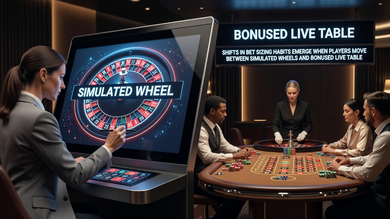 Spielerinteraktion mit boniertem Live-Roulette-Tisch auf einem Smartphone mit Fokus auf Einsatzanpassungen