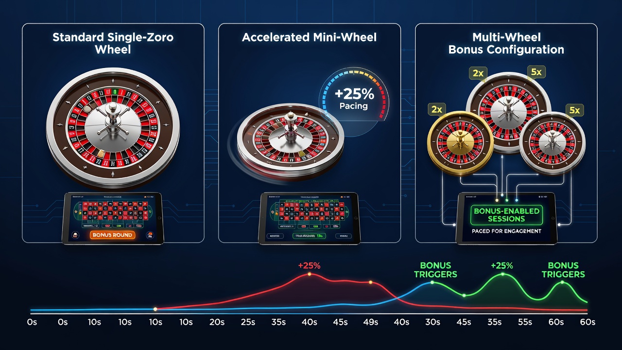Mobile Live-Roulette-Session mit Fokus auf Radkonfiguration und Bonusanzeige